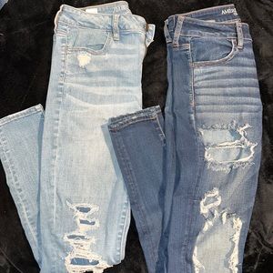 AE jeans size 8 reg, 6 long